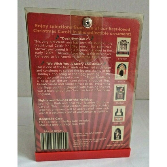 Songs & Memories Ornament New Collectors Edition Radio 2 Songs Model BP0210 - Picture 2 of 3